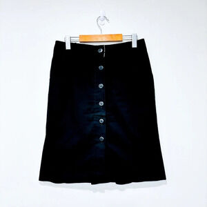 TOMMY HILFIGER Black skirt with buttons